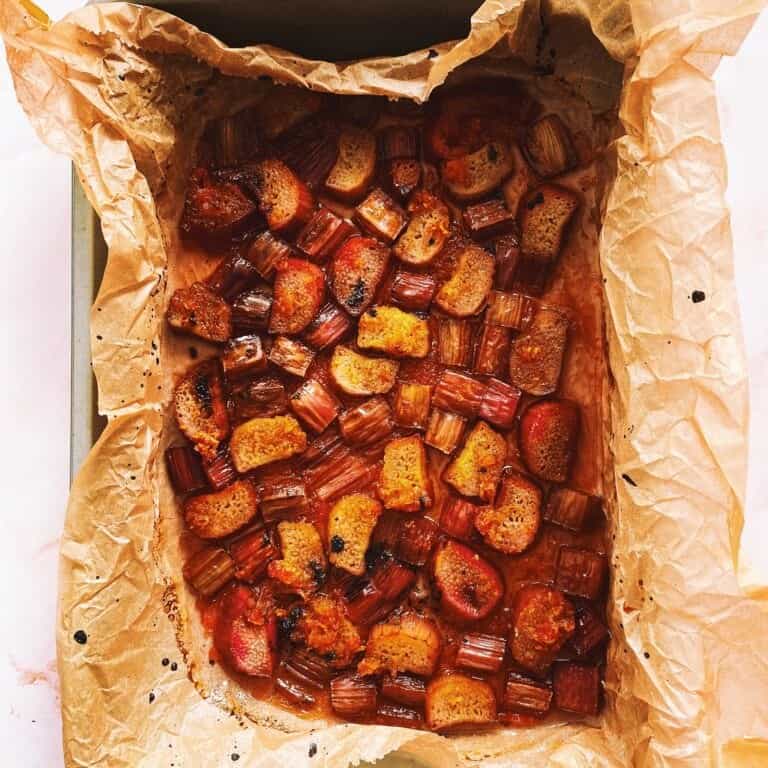 Recipe for rhubarb and blood orange compote recipe food blogger ireland